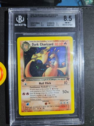 Dark Charizard 1st Ed BGS 8.5 Holo