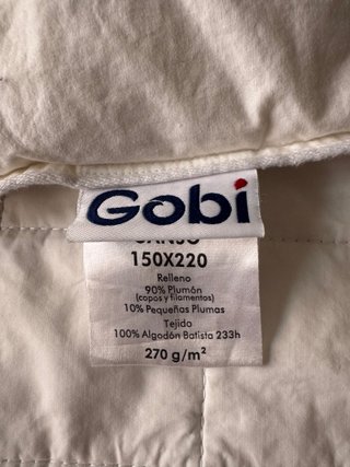 Nordico plumón ganso y sábanas 90x2m