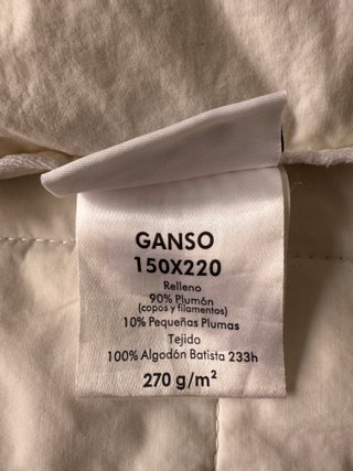 Nordico plumón ganso y sábanas 90x2m