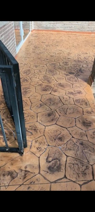 Hormigón impreso estilo piedra