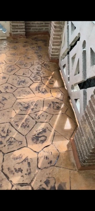 Hormigón impreso estilo piedra