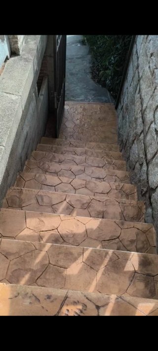 Hormigón impreso estilo piedra