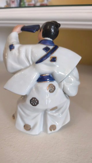 Figura Samurái / Actor Kabuki Porcelana