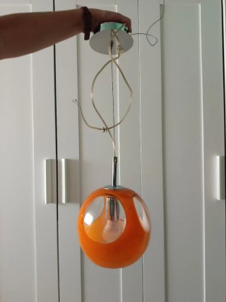 Lámpara colgante naranja
