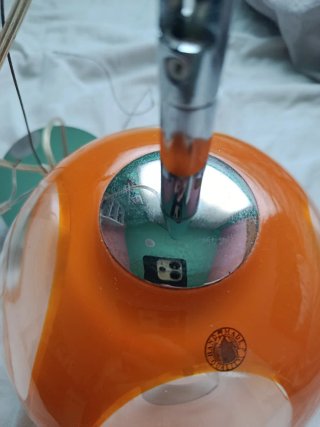 Lámpara colgante naranja