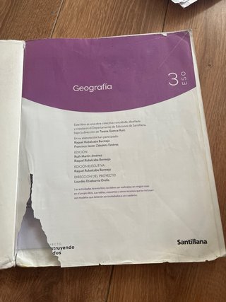 Geografía, 3 ESO, Proyecto Construyendo mundos