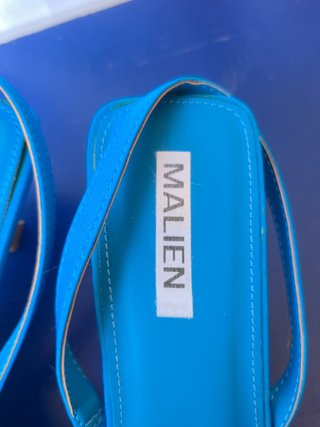 Scarpe Slingback Donna Malien Azzurre con Strass