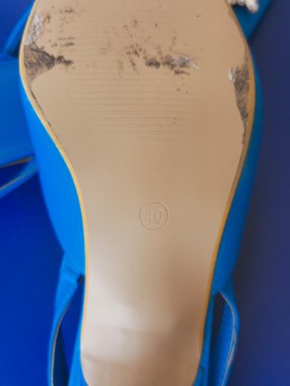 Scarpe Slingback Donna Malien Azzurre con Strass