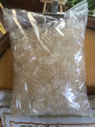 Cápsulas Farmacia Rellenables Transparentes Grande