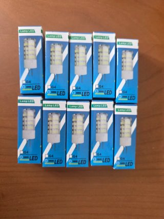 10 Bombillas LED G4 30000h