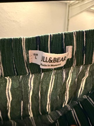 Top Pull&Bear rayas verde talla L
