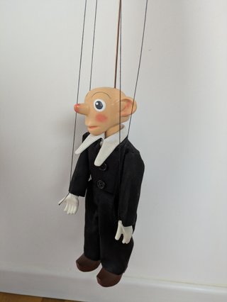 Marioneta Spejbl Checa Tradicional Hecha a Mano