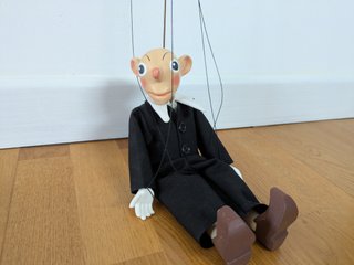 Marioneta Spejbl Checa Tradicional Hecha a Mano