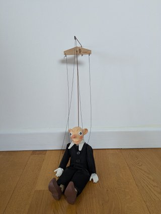 Marioneta Spejbl Checa Tradicional Hecha a Mano