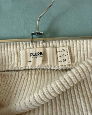 Falda larga Pull and Bear beige