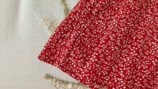 Vestido rojo flores