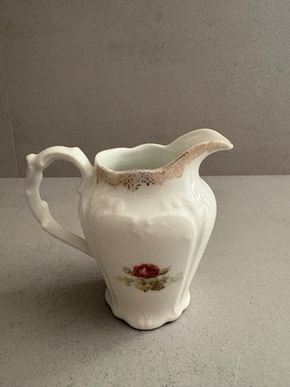 Juego porcelana antiguo rosas