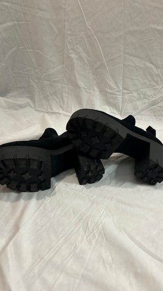 Botines negros plataforma tacón grueso