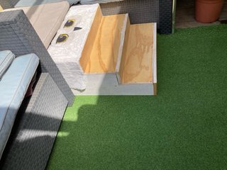 Escalera para perros artesanal