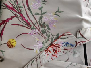 Blazer H&M floral beige multicolor