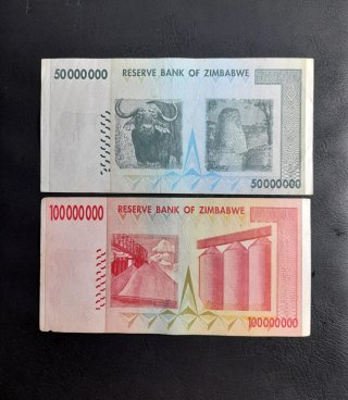 🇿🇼 Billetes Zimbabue