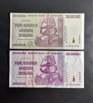 🇿🇼 Billetes Zimbabue