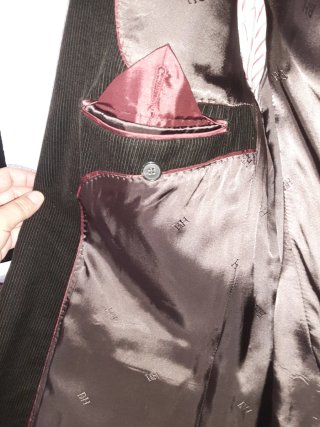 Chaqueta Pana Negra Pedro del Hierro Hombre