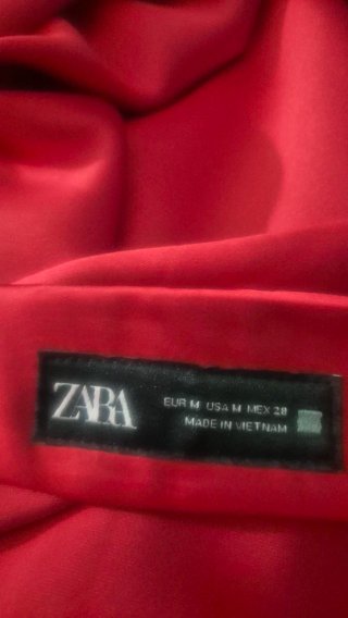 Zara gonna midi rossa tg M