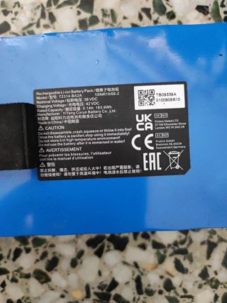 Batería Patinete Eléctrico Azul