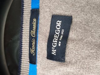 Jersey McGregor rombos azul y gris