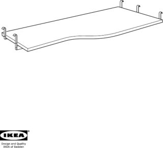 Cama alta SVÄRTA Ikea con escritorio