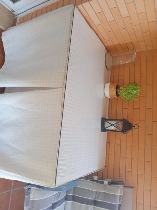 Mesa Camilla Cristal y Tela
