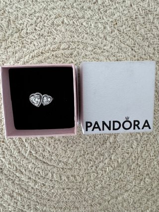 Anillo Pandora Corazón Doble Plata