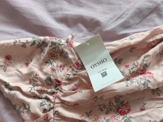 Vestido floral Oysho talla M