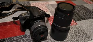 Sony Alpha 380 + Videocámara