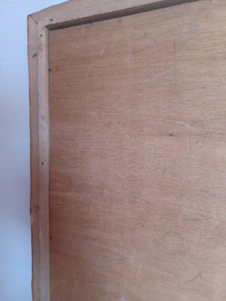 Espejo de madera rústico