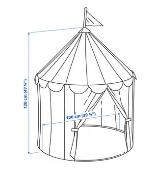 Mini carpa de circo para niños