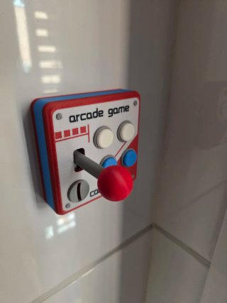 Interruptor Arcade Rojo y Azul