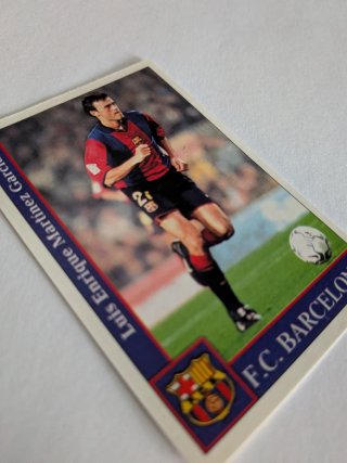 Cromo Luis Enrique - Las Fichas de la Liga 2002