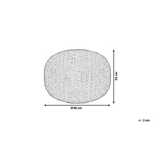 Pouf Grigio Beliani