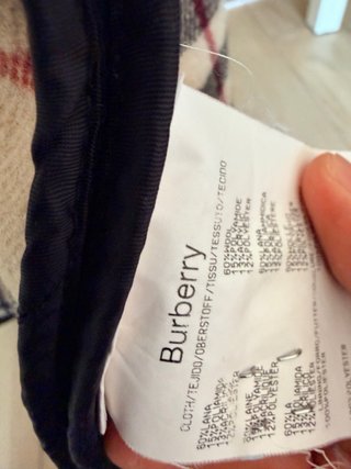 Chaqueta Burberry Mujer Azul y Beige