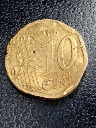 Moneda 10 céntimos Euro Portugal Rara