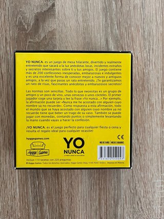 Juego Yo Nunca Original