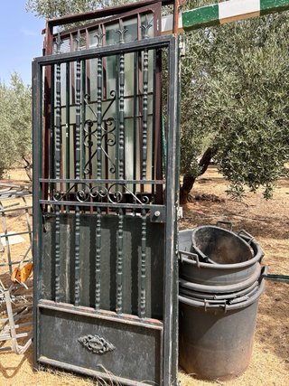 Puerta de Hierro Forjado con Cristales