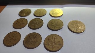 20 Lire Ramo di Quercia Rep Ita 10 Pz 57 58 70 81