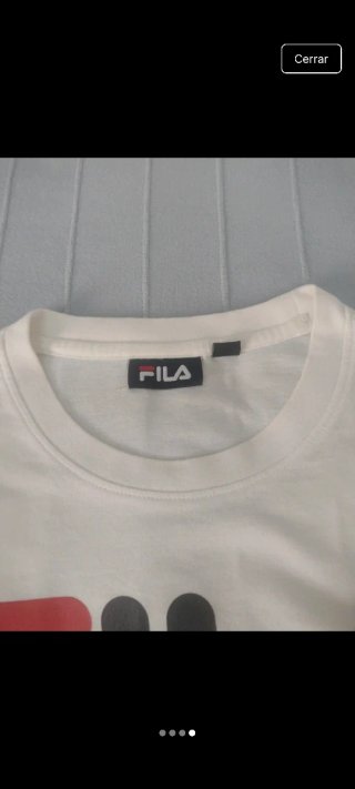 Camiseta Fila Blanca Manga Larga