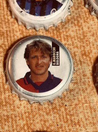 Lotto 9 Tappi Corona Calciatori anni 90