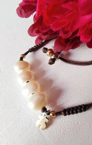 Pulsera Tous Perlas y Plata Vermeil