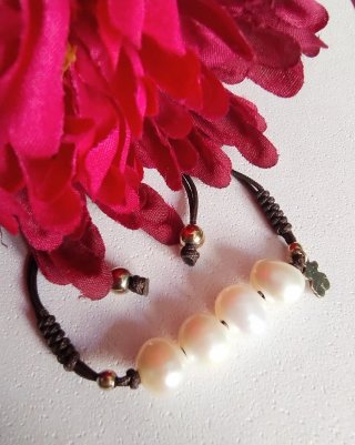 Pulsera Tous Perlas y Plata Vermeil