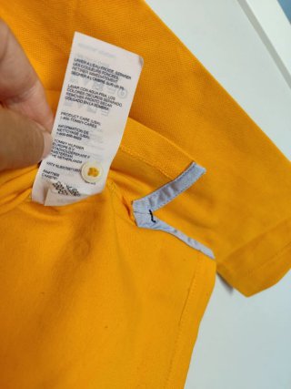 Camiseta Polo Manga Larga Tommy Hilfiger Amarilla